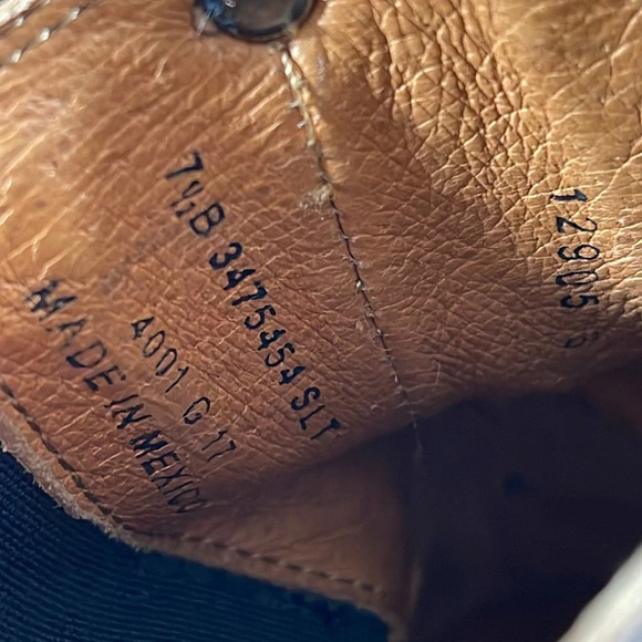 FRYE MELISSA CHELSEA Pull Up Leather Boots Size 7.5 - Picture 10 of 11